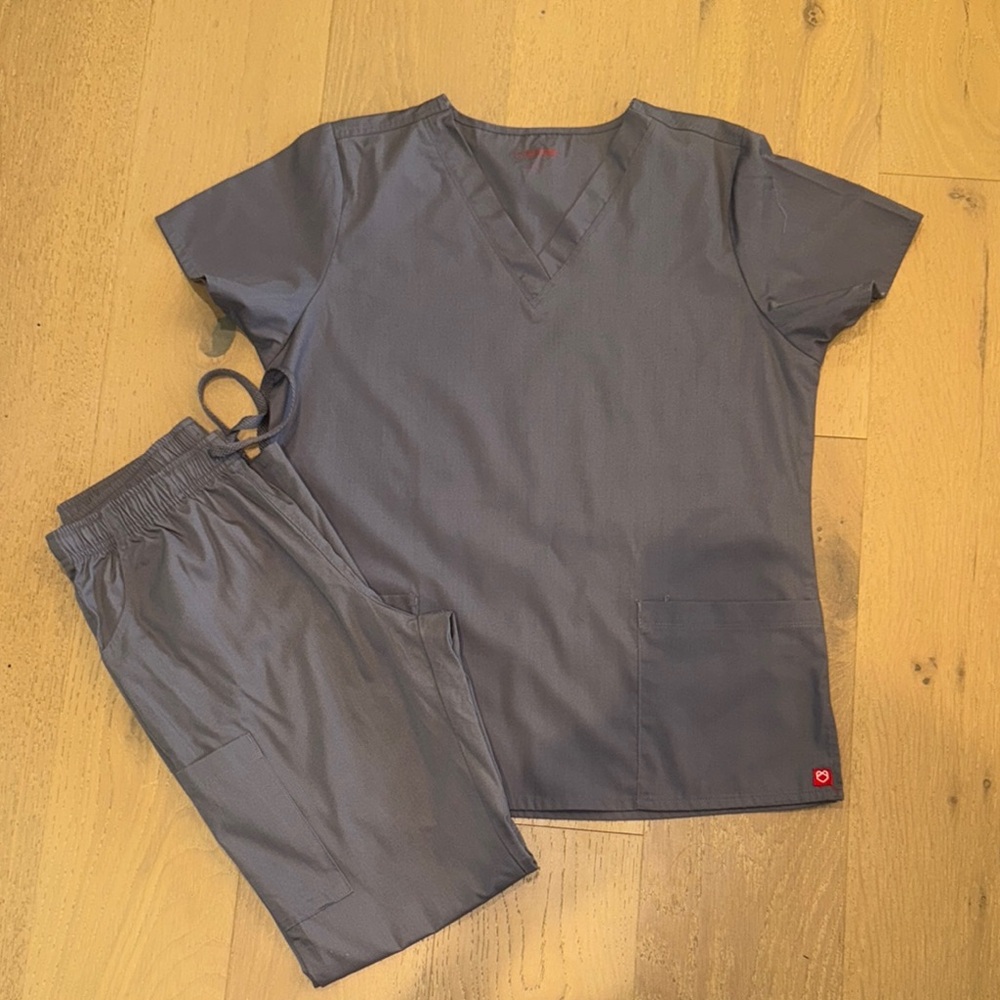 Gray Scrub Set
